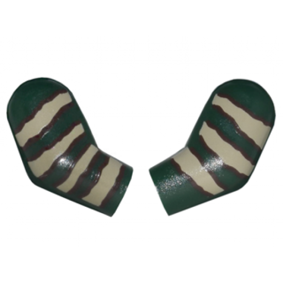 Arm, (Matching Left and Right) Pair with Tan Stripes Pattern