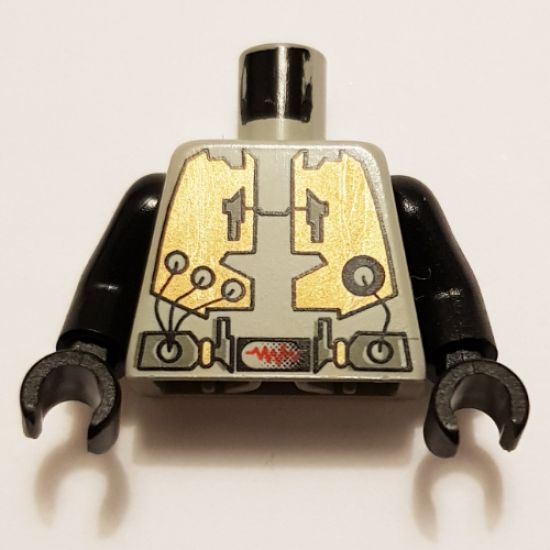 Torso Space LoM Spacesuit with Belt Meter Pattern / Black Arms / Black Hands