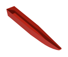 Boat Hull Unitary 48 x 6 x 5, Base (Catamaran Half)