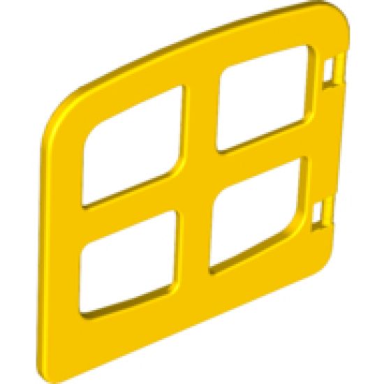 Duplo, Building Door / Window Pane 1 x 4 x 3 with Four Panes