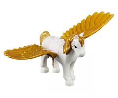 Animal, Air Pegasus, Elves with Medium Lavender Eyes and Gold Mane and Tail Pattern (Golden Glow)
