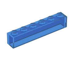 Brick 1 x 6 without Bottom Tubes