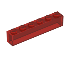 Brick 1 x 6 without Bottom Tubes