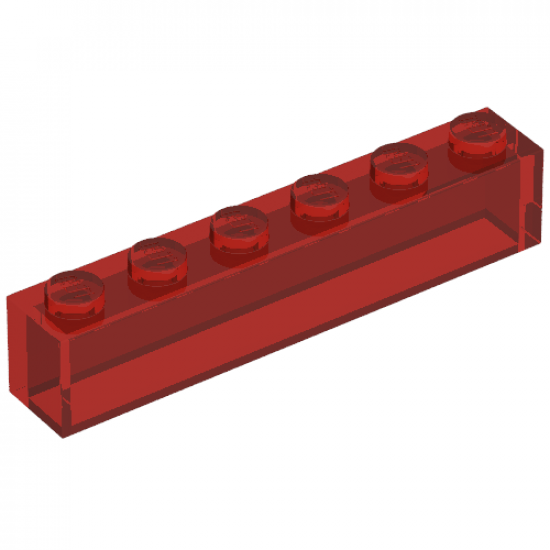 Brick 1 x 6 without Bottom Tubes