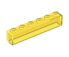 Brick 1 x 6 without Bottom Tubes