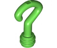 Minifigure, Utensil Cane Handle Curved Riddler Question Mark with Stud Receptacle