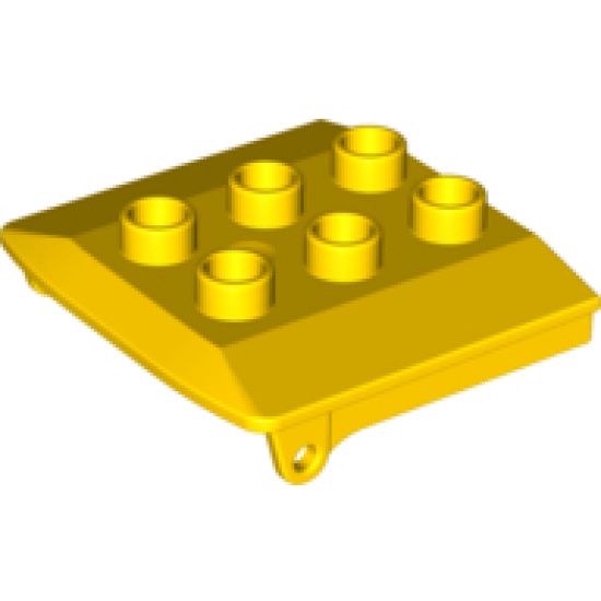 Duplo, Vehicle Backhoe / Train Cabin Roof