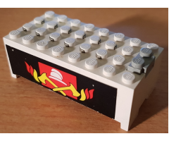 Electric, Battery Box 9V Small Without Battery Cover with Fire Pattern on Both Sides (Stickers) - Set 6480