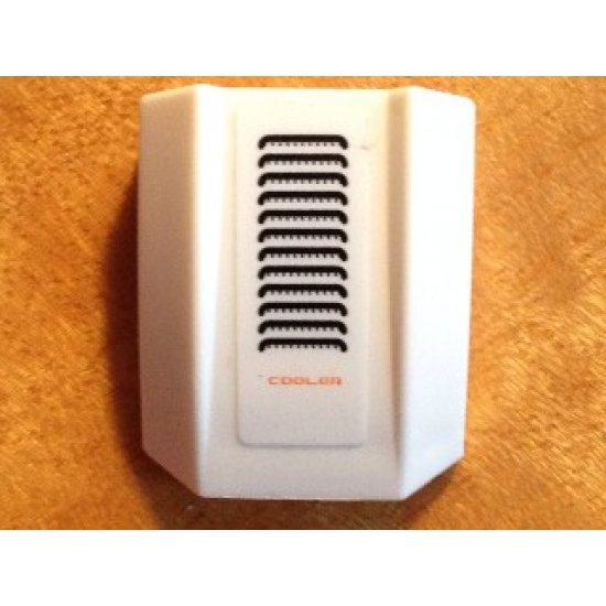 Slope, Curved 2 x 2 Lip with 'COOLER' and Vent Grille Pattern (Sticker) - Set 7697