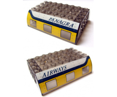 Slope, Curved 6 x 8 x 2 Double with Plane Windows and Panagra Airways Aft Pattern (Stickers) - Set 7628