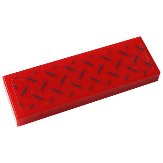 Tile 1 x 3 with Tread Plate Pattern (Sticker) - Set 76166
