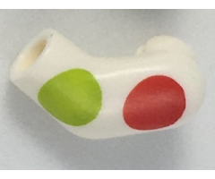 Arm, Left with Large Red and Lime Polka Dots Pattern