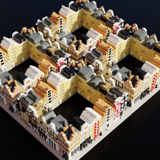 The LEGO Houses of Amsterdam