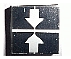 Tile 2 x 2 with White Crossed Lines and Arrows Down, Up Pattern (Sticker) - Set 8094