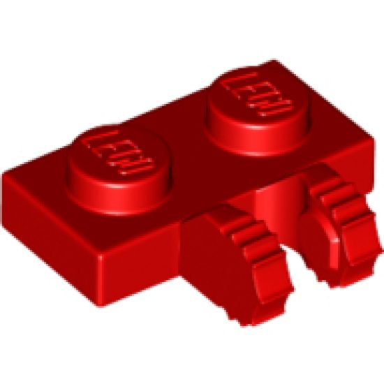 Hinge Plate 1 x 2 Locking with 2 Fingers on Side and 7 Teeth
