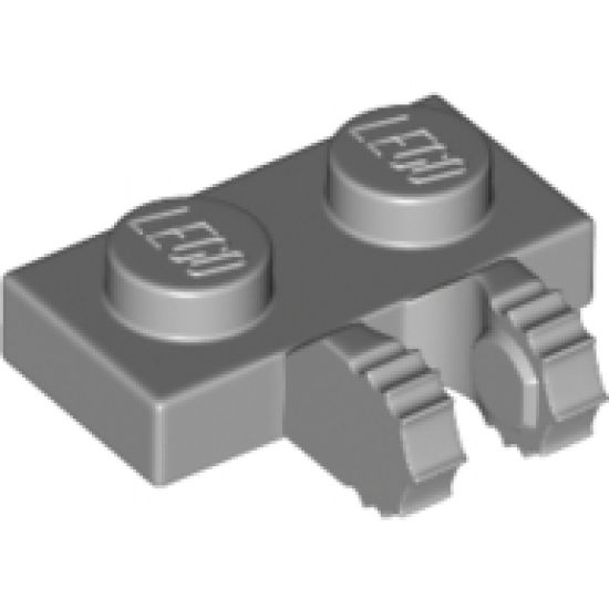 Hinge Plate 1 x 2 Locking with 2 Fingers on Side and 7 Teeth