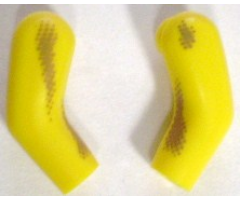 Arm, (Matching Left and Right) Pair Long with Dark Tan Dirt Stains Type 1 Pattern