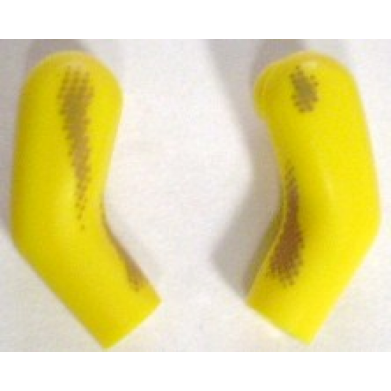Arm, (Matching Left and Right) Pair Long with Dark Tan Dirt Stains Type 1 Pattern
