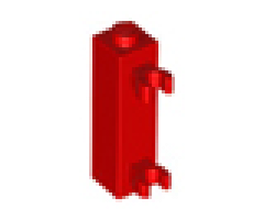 Brick, Modified 1 x 1 x 3 with 2 Clips Vertical (Undetermined Stud Type)