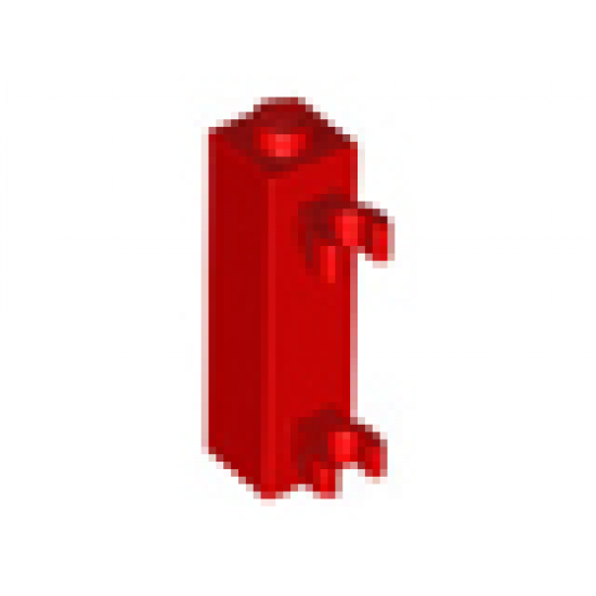 Brick, Modified 1 x 1 x 3 with 2 Clips Vertical (Undetermined Stud Type)