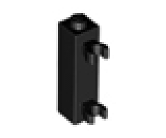 Brick, Modified 1 x 1 x 3 with 2 Clips Vertical (Undetermined Stud Type)
