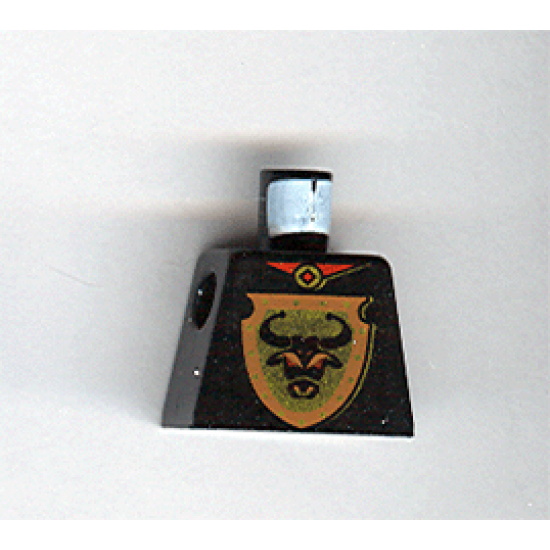 Torso Castle Knights Kingdom Bull's Head on Brown Shield Pattern