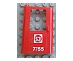 Door 1 x 4 x 5 Train Left with Swedish 'SJ 7755' Pattern (Sticker) - Set 7755