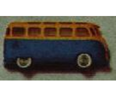 HO 1:87 Vehicles Scale VW Minibus with Blue Base
