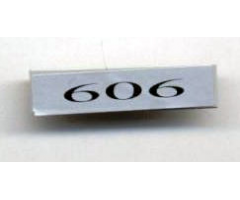 Tile 1 x 4 with '606' Pattern (Sticker) - Set 10022/10025