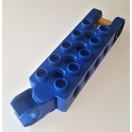 Duplo, Toolo Brick 2 x 5 with 8 Side Screw Sockets, Swivel Bracket End and Clip End