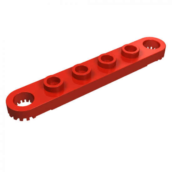 Technic, Plate 1 x 6 with Toothed Ends