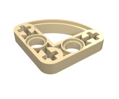 Technic, Liftarm Modified L-Shape Quarter Ellipse Thin 3 x 3