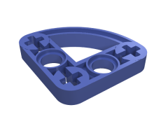 Technic, Liftarm Modified L-Shape Quarter Ellipse Thin 3 x 3