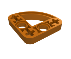 Technic, Liftarm Modified L-Shape Quarter Ellipse Thin 3 x 3