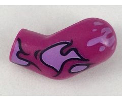 Arm, Left with Medium Lavender Splotches and Tears Pattern