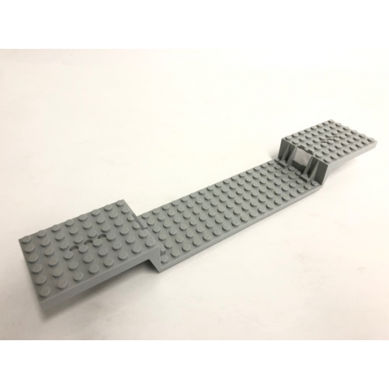 Train Base 6 x 34 Split-Level with Bottom Tubes and Three Holes at Each End