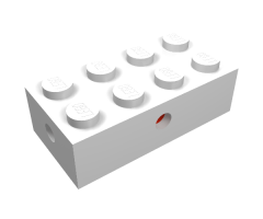 Brick, Modified 2 x 4 with Wheels Holder, Opaque Bottom