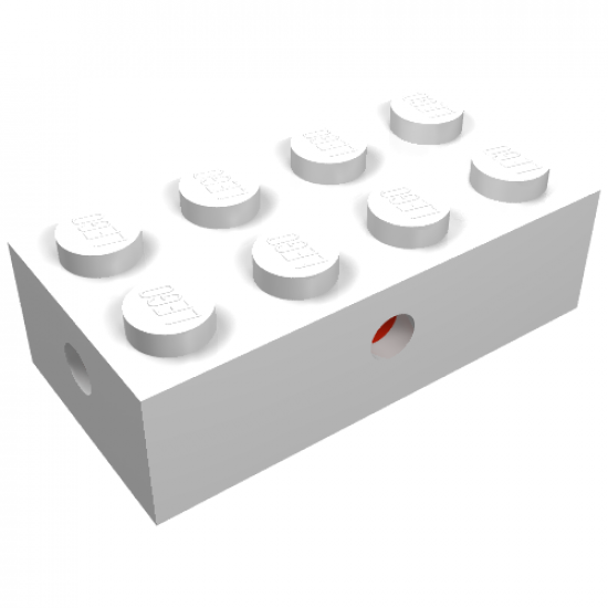 Brick, Modified 2 x 4 with Wheels Holder, Opaque Bottom