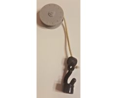 Duplo Winch Drum Narrow High with White Rope and Black Winch Hook with Stud Case