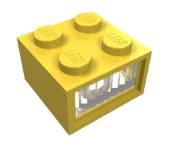 Electric, Light Brick 4.5V 2 x 2 with 3 Plug Holes, Trans-Clear Diffuser Lens