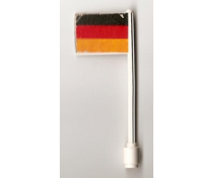 Flag on Flagpole, Straight with Germany Pattern (Stickers)