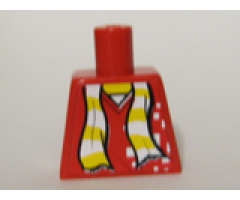 Torso Scarf Yellow Stripes Pattern (Sticker)