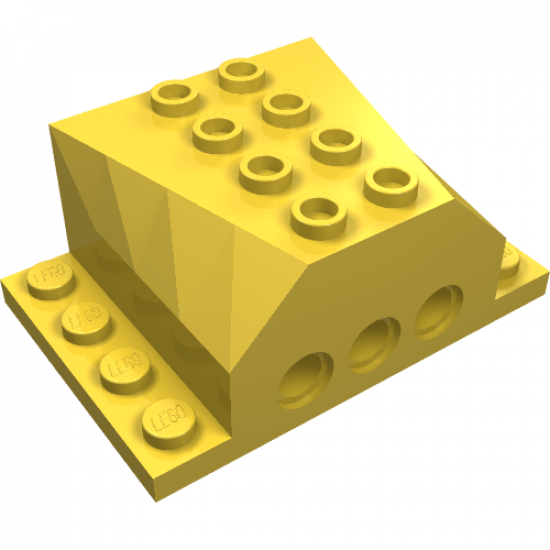 Vehicle Engine Block 4 x 6 x 2 with Wedge Cutouts and Technic Holes