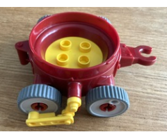 Duplo, Vehicle Cart with Wheels and Yellow Rod