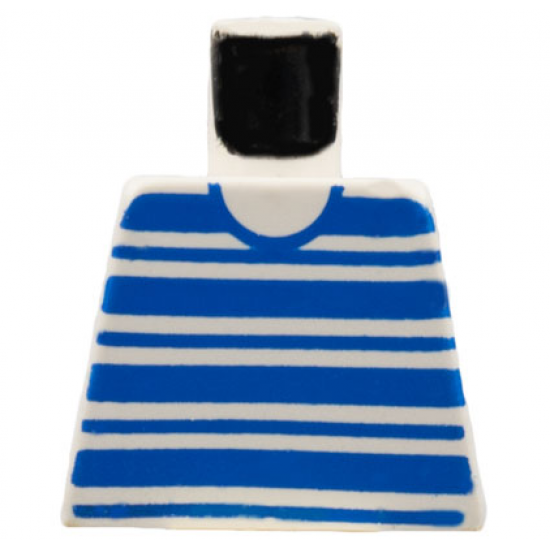 Torso Horizontal Blue Stripes Pattern