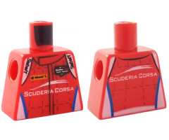 Torso Speed Champions with 'Sabelt' Logo on Shoulders and 'SCUDERIA CORSA' Logo on Front and Back Pattern