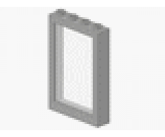 Window 1 x 4 x 5 with Trans-Clear Glass