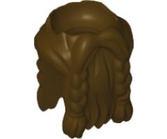 Minifigure, Body Wear Beard, Braided with Hair in Back