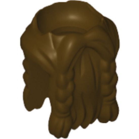 Minifigure, Body Wear Beard, Braided with Hair in Back