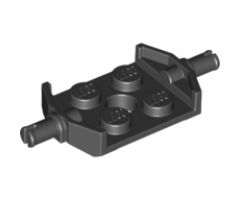 Plate, Modified 2 x 2 with Wheels Holder Wide and Hole, Reinforced Bottom